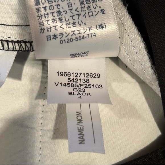 Lands End Women’s Activewear Performance Pants Stretch Golf Travel Black Size 4 - Picture 13 of 14